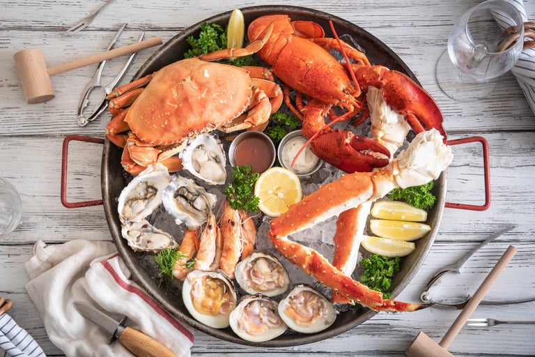 Prachtige seafood platter